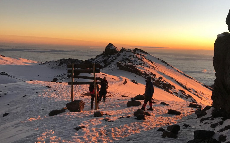 Sunrise at Uhuru Peak